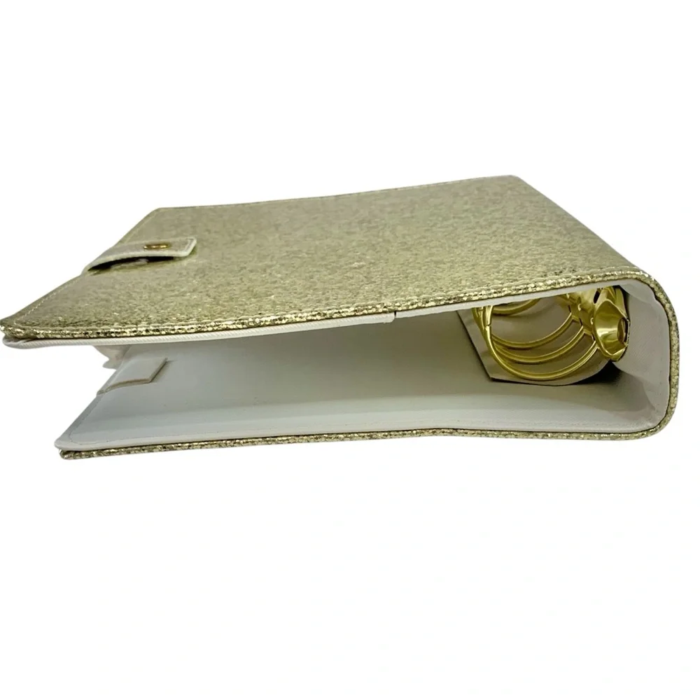HEIDI SWAPP Glitter Gold Vertical Daily Planner 8x6